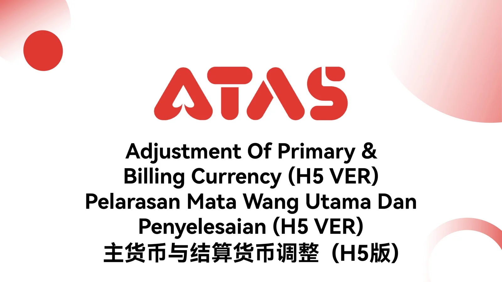 Primary and billing currency guide overview — step 1 of the Adjust Primary Billing Currency guide