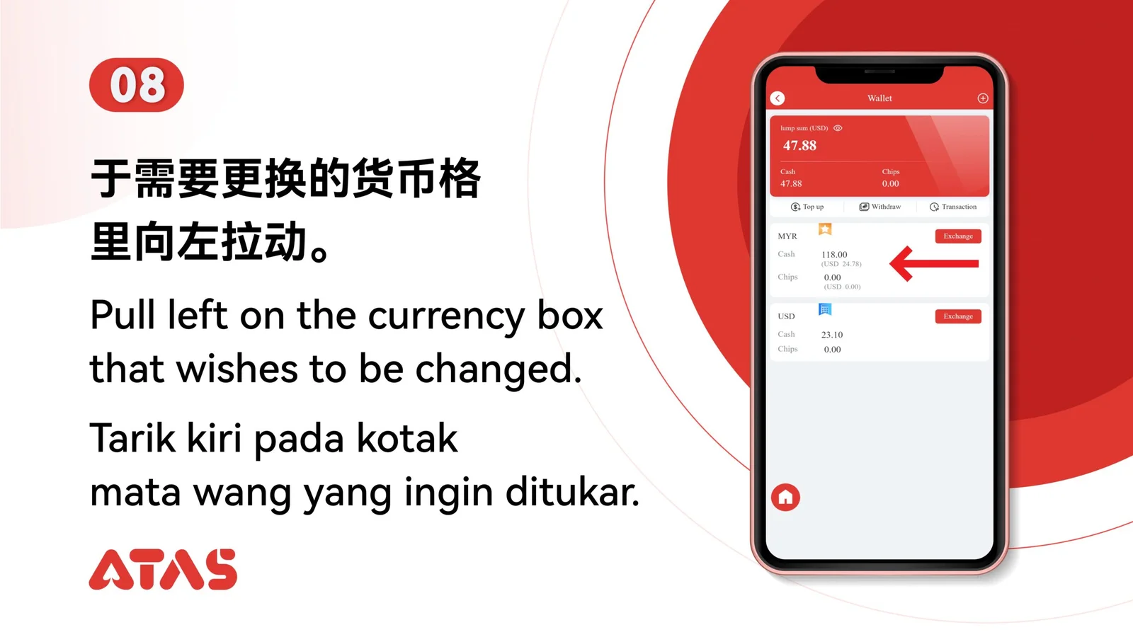 Reveal the billing-currency action — step 9 of the Adjust Primary Billing Currency guide